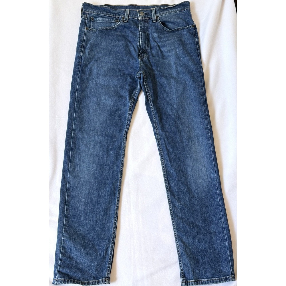 Levi's 505 Men's Jeans 34x32 Regular Fit Straight Medium Wash Denim Classic